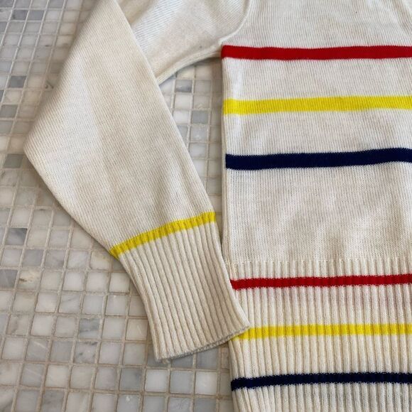 Vintage 50s 60s White Wool Button-down - Picture 8 of 13